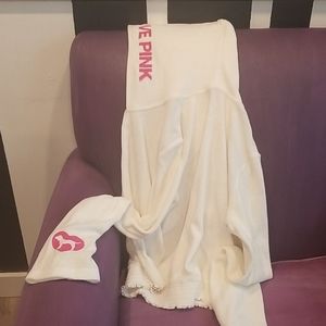 VS Pink White hoodie